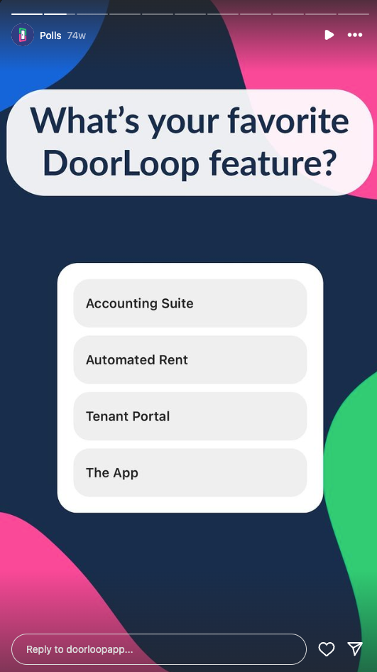 Doorloop poll